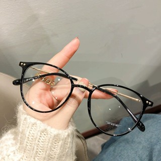 Mắt kính cận thị kính cận có độ sẵn 0.5 - 5.50 độ kính cận nam nữ Thấu kính có thể cắt được Gọng kính phẳng chống ánh sáng xanh phong cách hàn quốc dành cho học sinh 067