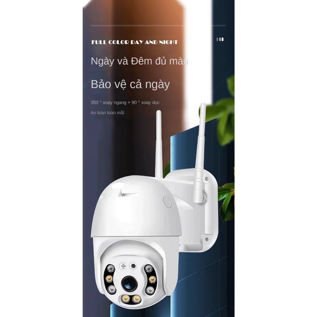 Camera Theo Dõi Chuyển Động Ngoài Trời Hai Chiều hd 1080p v380 Chống Thấm Nước