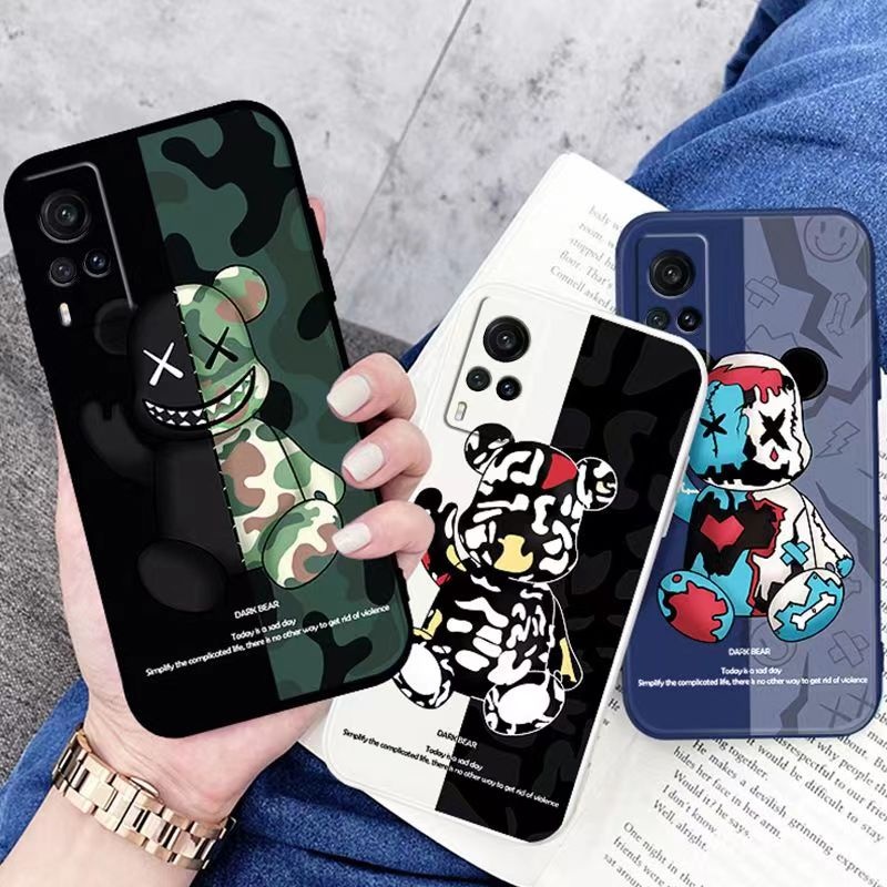 Ốp lưng Infinix Hot 30i Note 30 Hot 30 Hot 30 Play ZERO Ultra 5G Note 30 Pro Note 30 VIP Note 30i 4G 5G ốp lưng Bạo lực Gấu TPU Silicone Soft Shell Hiệu ứng chống sốc