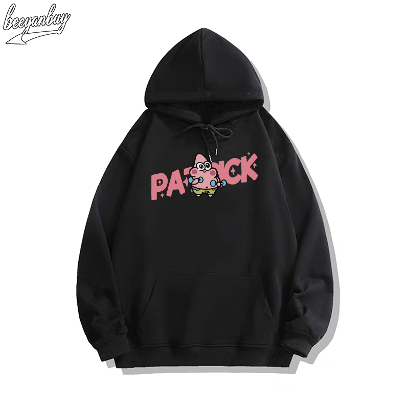 Áo khoác nỉ nam BEEYANBUY hoodie cotton fashion in hình Patrick Star unisex 100% cotton-Y0432