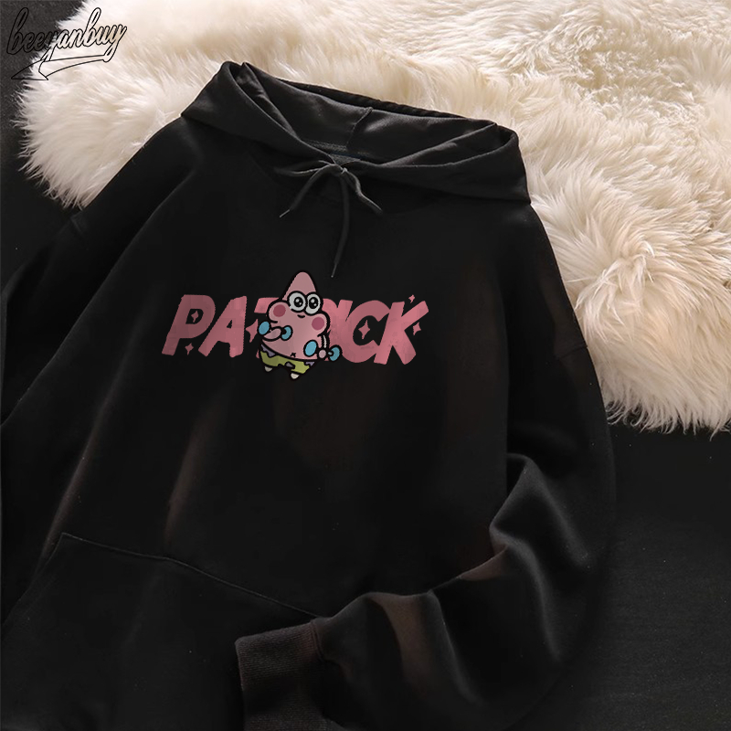 Áo khoác nỉ nam BEEYANBUY hoodie cotton fashion in hình Patrick Star unisex 100% cotton-Y0432