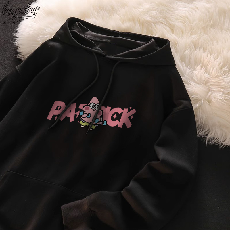 Áo khoác nỉ nam BEEYANBUY hoodie cotton fashion in hình Patrick Star unisex 100% cotton-Y0432