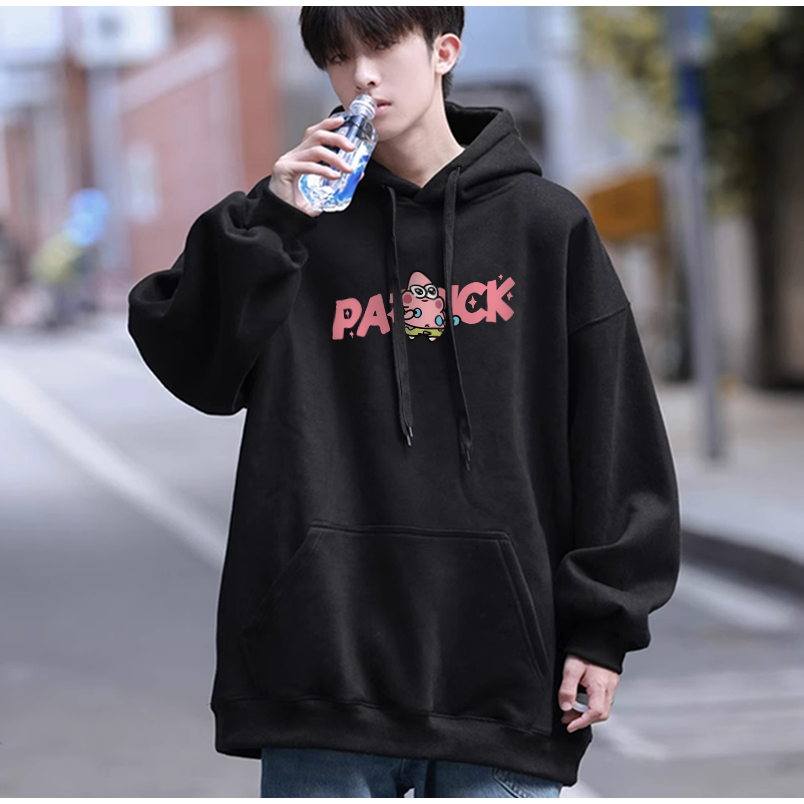 Áo khoác nỉ nam BEEYANBUY hoodie cotton fashion in hình Patrick Star unisex 100% cotton-Y0432