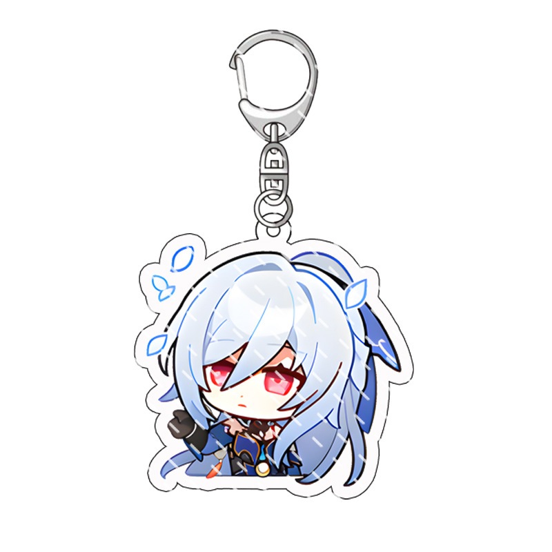 Móc Khóa Mặt acrylic Hình Ngôi Sao game honkai jingliu kafka topaz