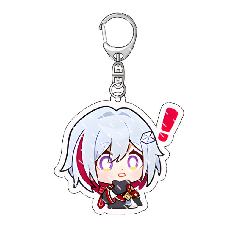 Móc Khóa Mặt acrylic Hình Ngôi Sao game honkai jingliu kafka topaz