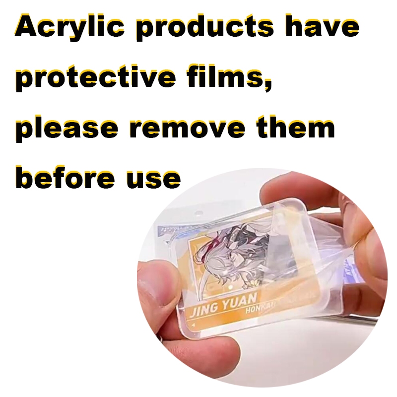 Móc Khóa Mặt acrylic Hình Ngôi Sao game honkai jingliu kafka topaz