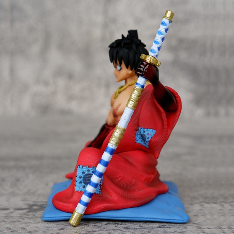 Mô Hình Nhân Vật luffy gk kazunokuni Ngồi Trong Phim Hoạt Hình one piece Ngồi Trên kimono Bằng pvc 10cm