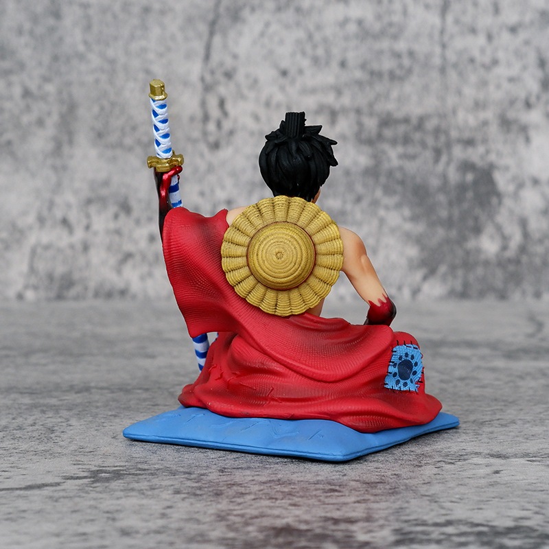 Mô Hình Nhân Vật luffy gk kazunokuni Ngồi Trong Phim Hoạt Hình one piece Ngồi Trên kimono Bằng pvc 10cm