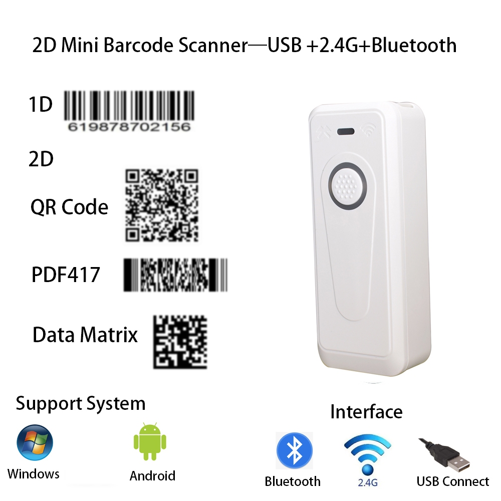 Máy Quét Mã Vạch Cầm Tay Đa Hướng qr 1d Và 2d