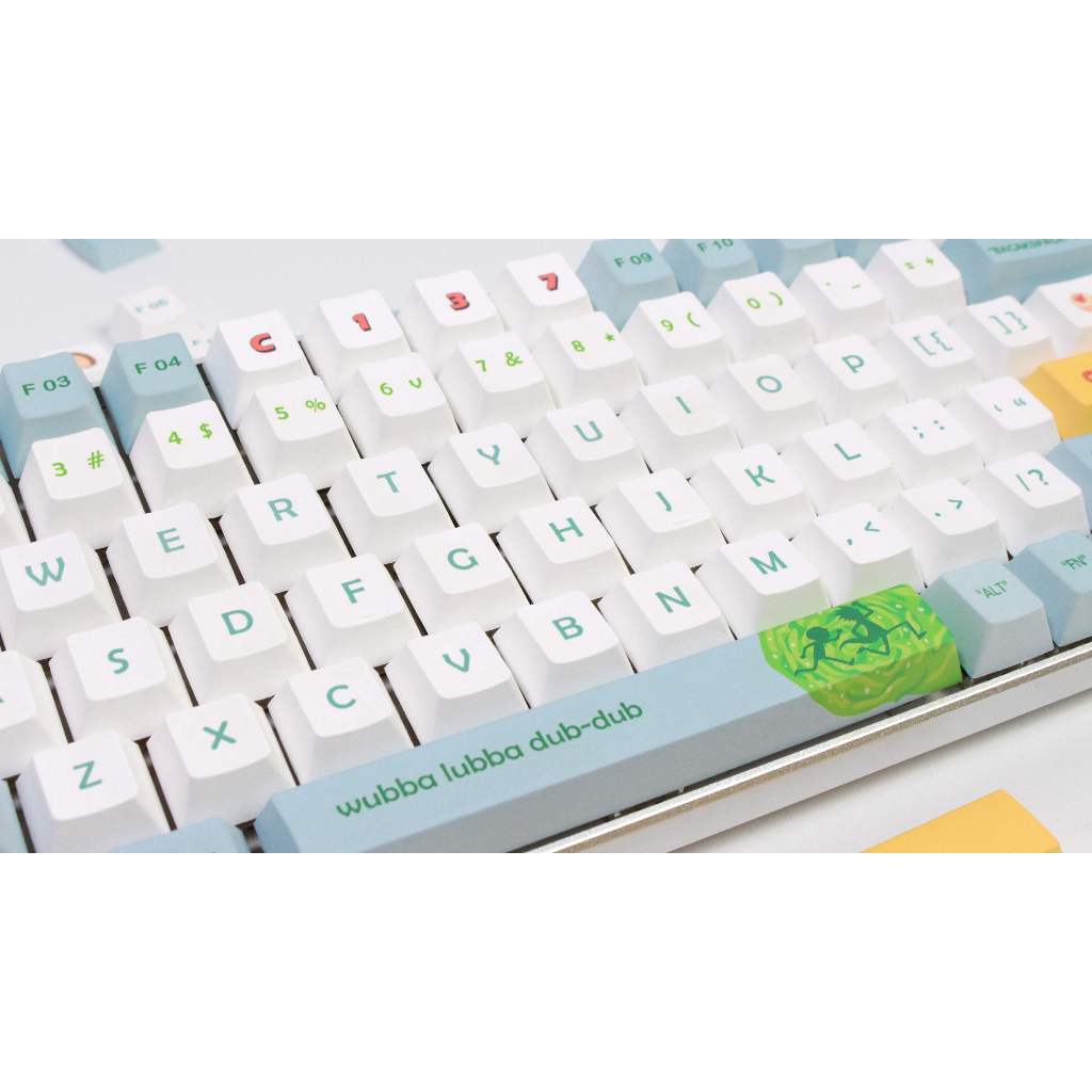GMK Rick và Morty Keycap, 140 Phím Keycaps PBT CHERRY/XDA Profile DYE-SUB Được Cá Nhân Hóa Cho MX Switch Bàn Phím Cơ