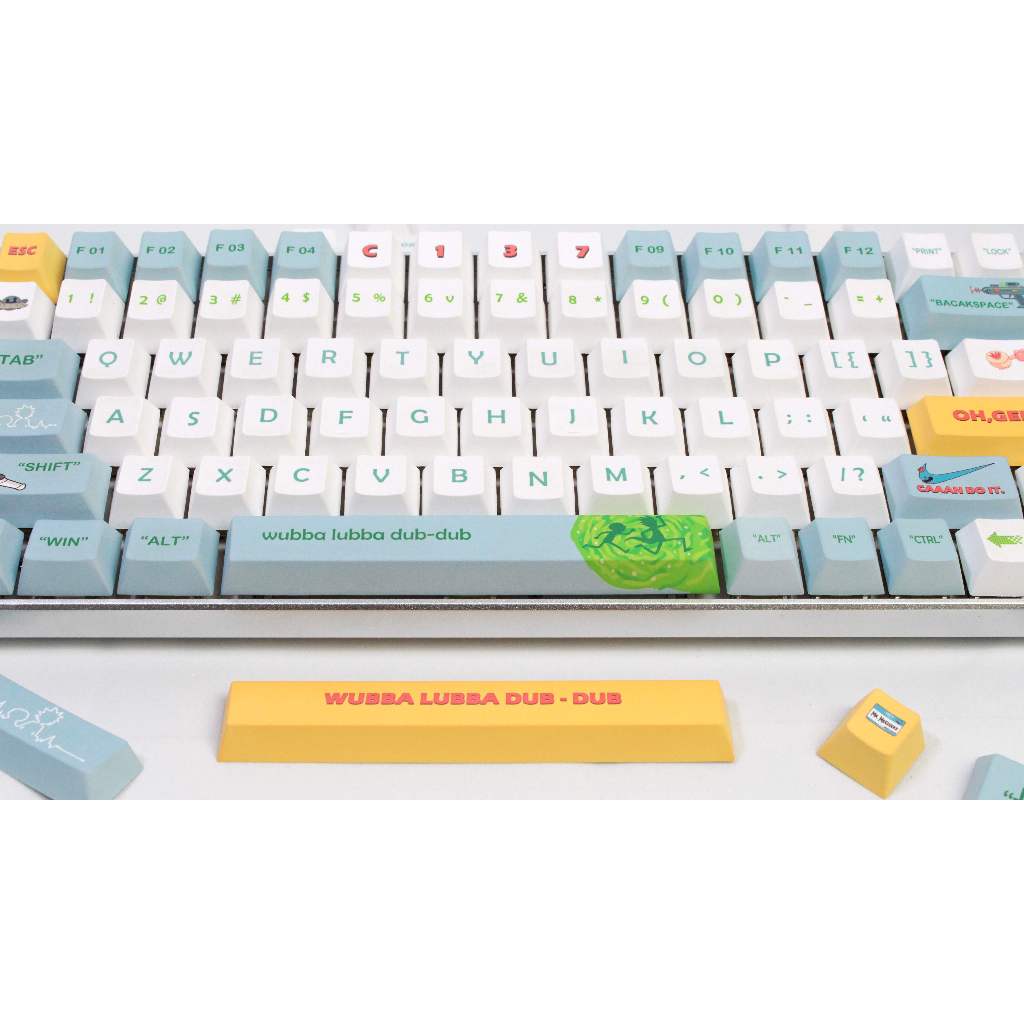 GMK Rick và Morty Keycap, 140 Phím Keycaps PBT CHERRY/XDA Profile DYE-SUB Được Cá Nhân Hóa Cho MX Switch Bàn Phím Cơ