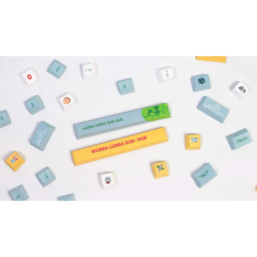 GMK Rick và Morty Keycap, 140 Phím Keycaps PBT CHERRY/XDA Profile DYE-SUB Được Cá Nhân Hóa Cho MX Switch Bàn Phím Cơ