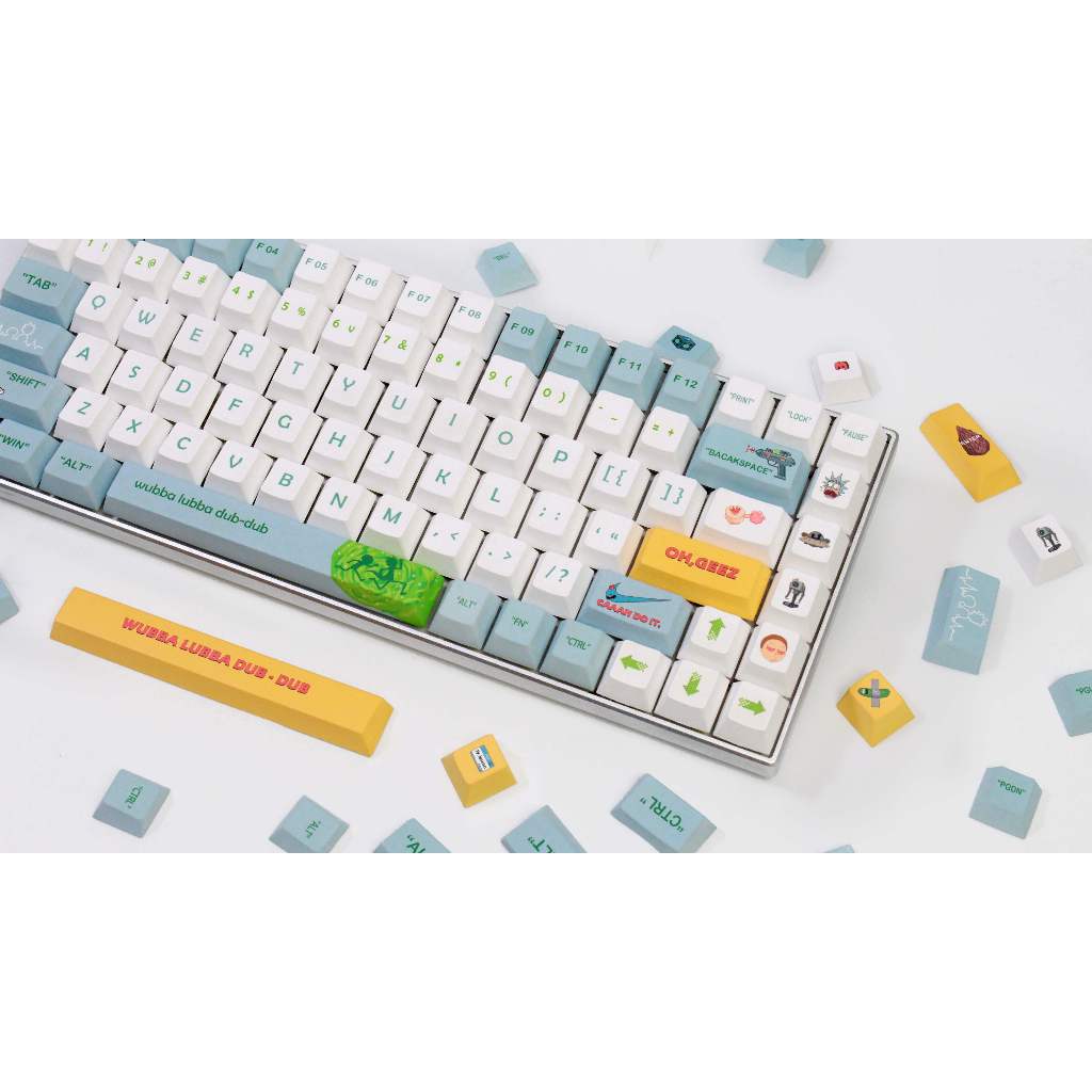 GMK Rick và Morty Keycap, 140 Phím Keycaps PBT CHERRY/XDA Profile DYE-SUB Được Cá Nhân Hóa Cho MX Switch Bàn Phím Cơ