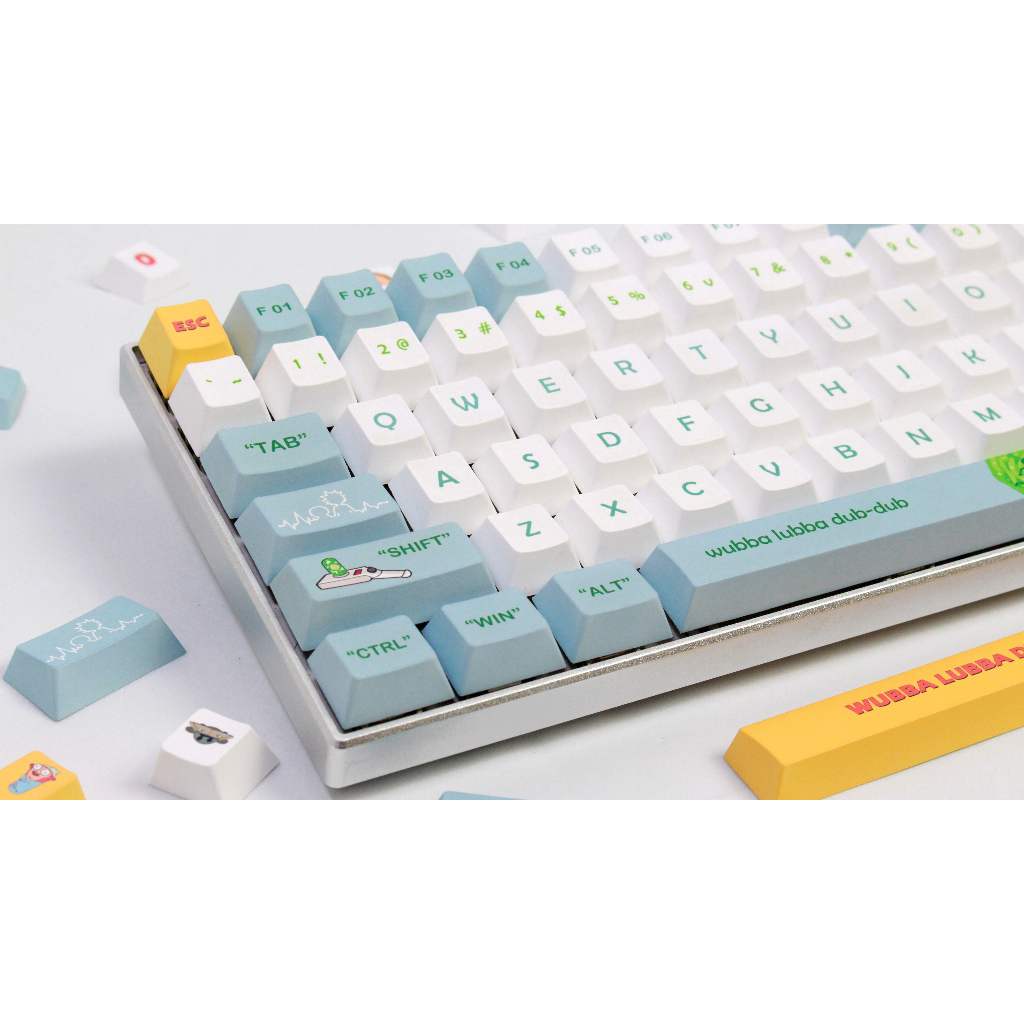 GMK Rick và Morty Keycap, 140 Phím Keycaps PBT CHERRY/XDA Profile DYE-SUB Được Cá Nhân Hóa Cho MX Switch Bàn Phím Cơ