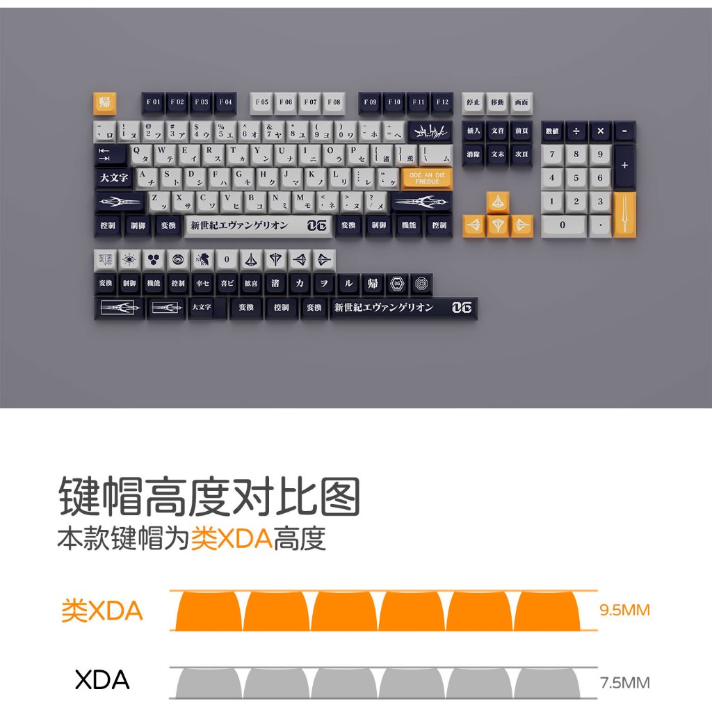 GMK EVA SỐ 6 Keycap, 135 Phím Keycaps PBT XDA Profile DYE-SUB Cá Tính Cho MX Công Tắc Bàn Phím Cơ