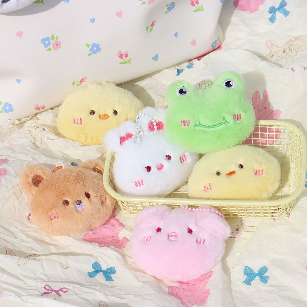 Hoạt Hình Móc Khóa Hình Thỏ / Gấu Trúc Đáng Yêu