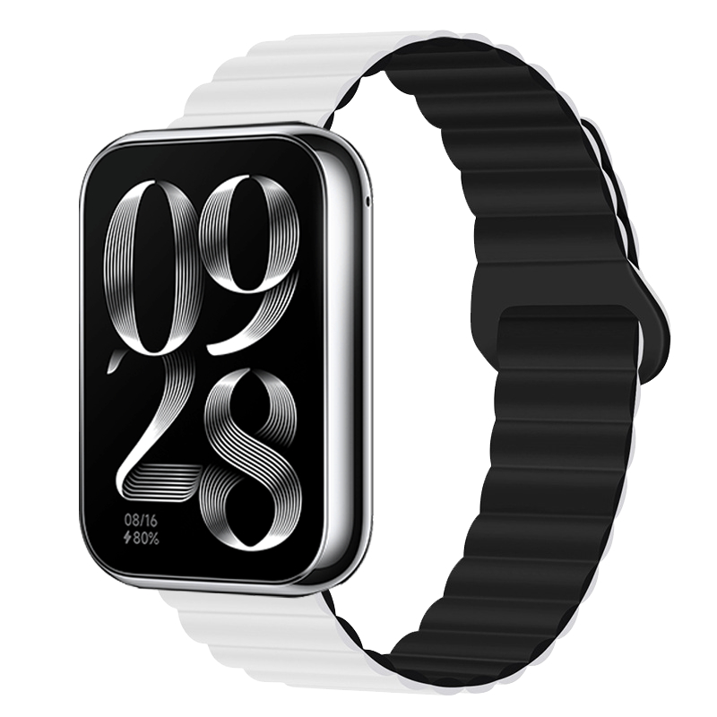 Dây Đeo Silicon Hai Màu Có Từ Tính Thay Thế Cho xiaomi mi band 8 pro 8pro