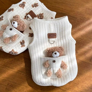 Áo Khoác Vải cotton Thời Trang Thu Đông Cho Thú Cưng