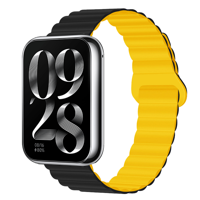 Dây Đeo Silicon Hai Màu Có Từ Tính Thay Thế Cho xiaomi mi band 8 pro 8pro