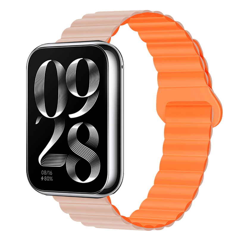 Dây Đeo Silicon Hai Màu Có Từ Tính Thay Thế Cho xiaomi mi band 8 pro 8pro
