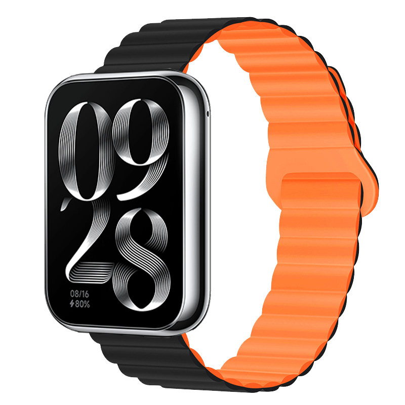 Dây Đeo Silicon Hai Màu Có Từ Tính Thay Thế Cho xiaomi mi band 8 pro 8pro
