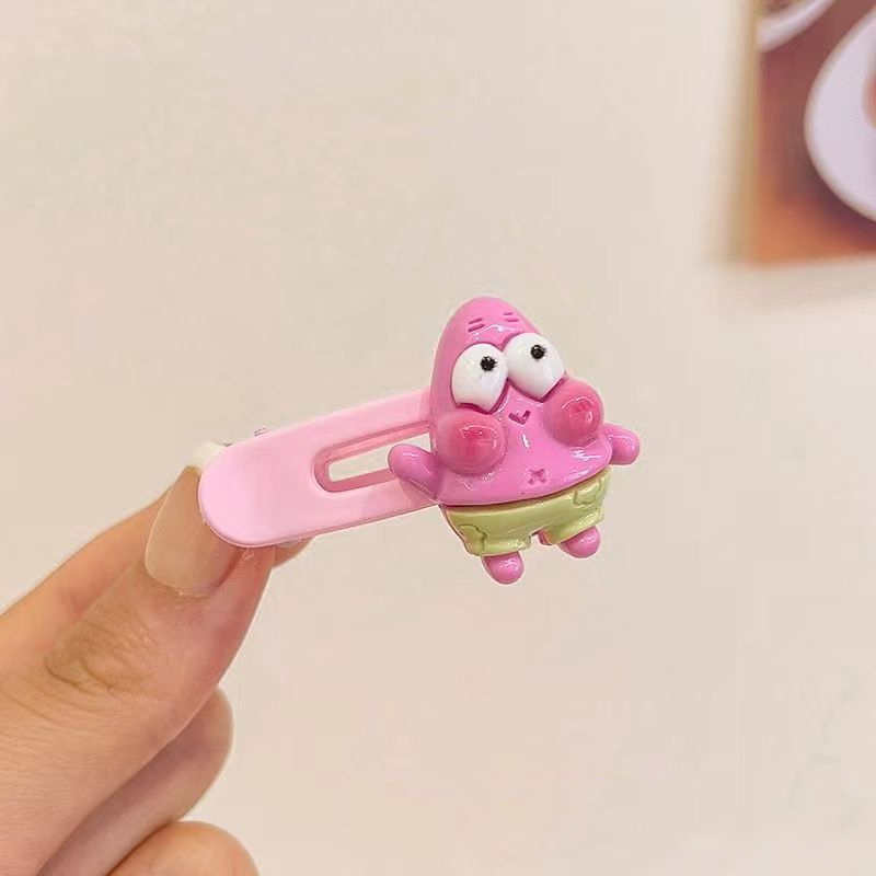 Kẹp Tóc Hình Ngôi Sao SpongeBob Phong Cách Nhật Bản Và Hàn Quốc Dễ Thương Cho Nữ Mới HZFAC3128