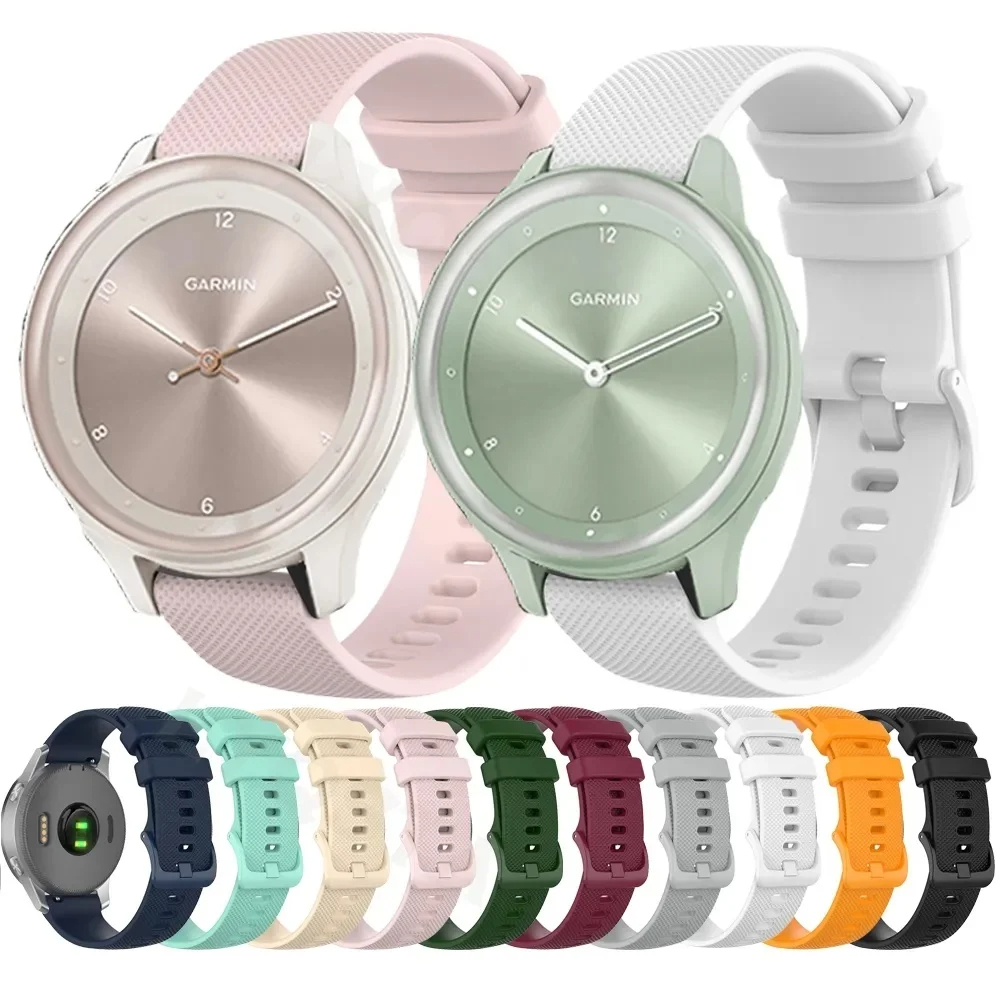 Dây Đeo Silicon 20mm Cho garmin vivomove trend / sport / style plus
