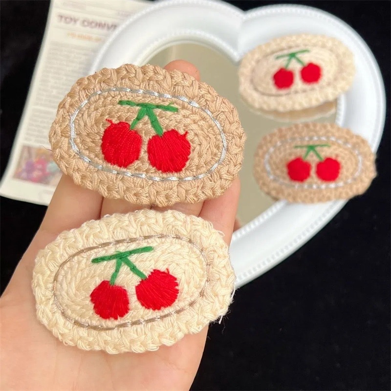 Dễ Thương Kẹp Tóc Hình Trái cherry Xinh Xắn Cho Nữ