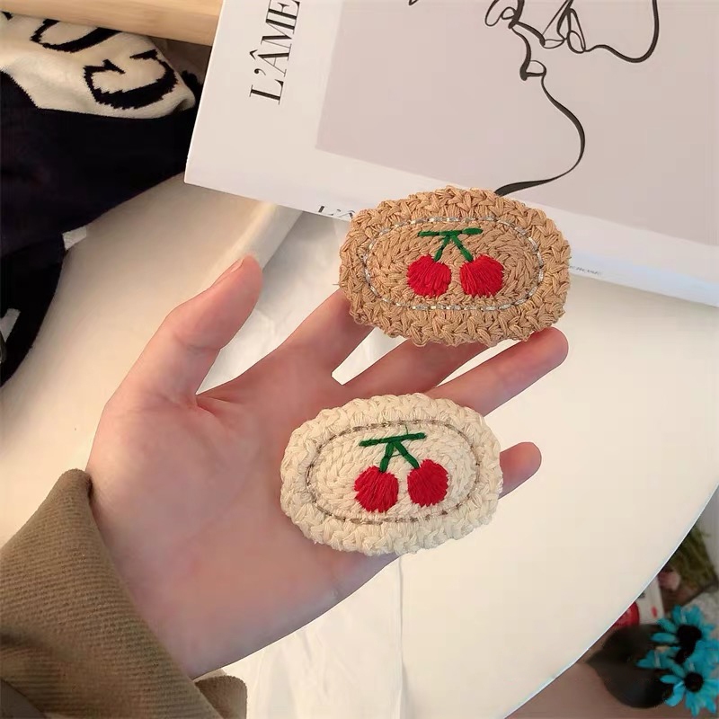 Dễ Thương Kẹp Tóc Hình Trái cherry Xinh Xắn Cho Nữ