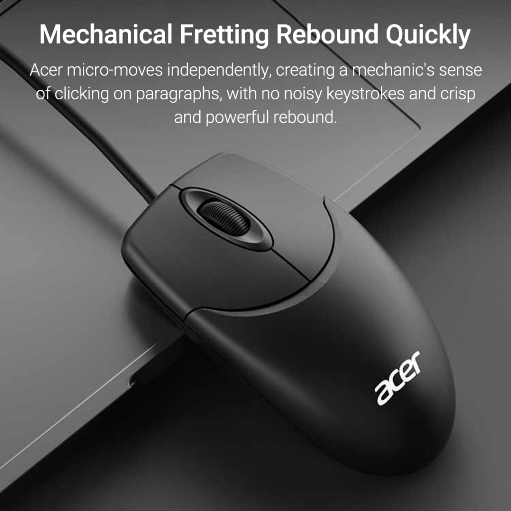 Chuột Máy Tính xiaomi youpin acer m117 1000dpi Có Dây usb Tiện Dụng