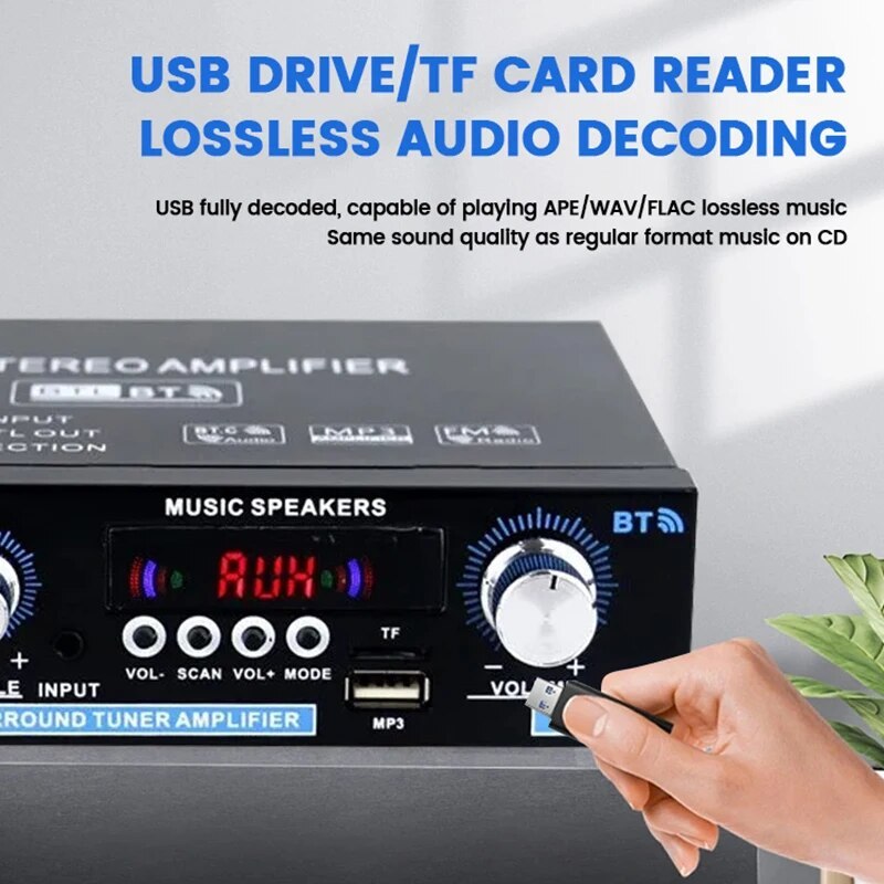 Ak35 800w Loa Khuếch Đại Âm Thanh Kỹ Thuật Số 100-240v 12v