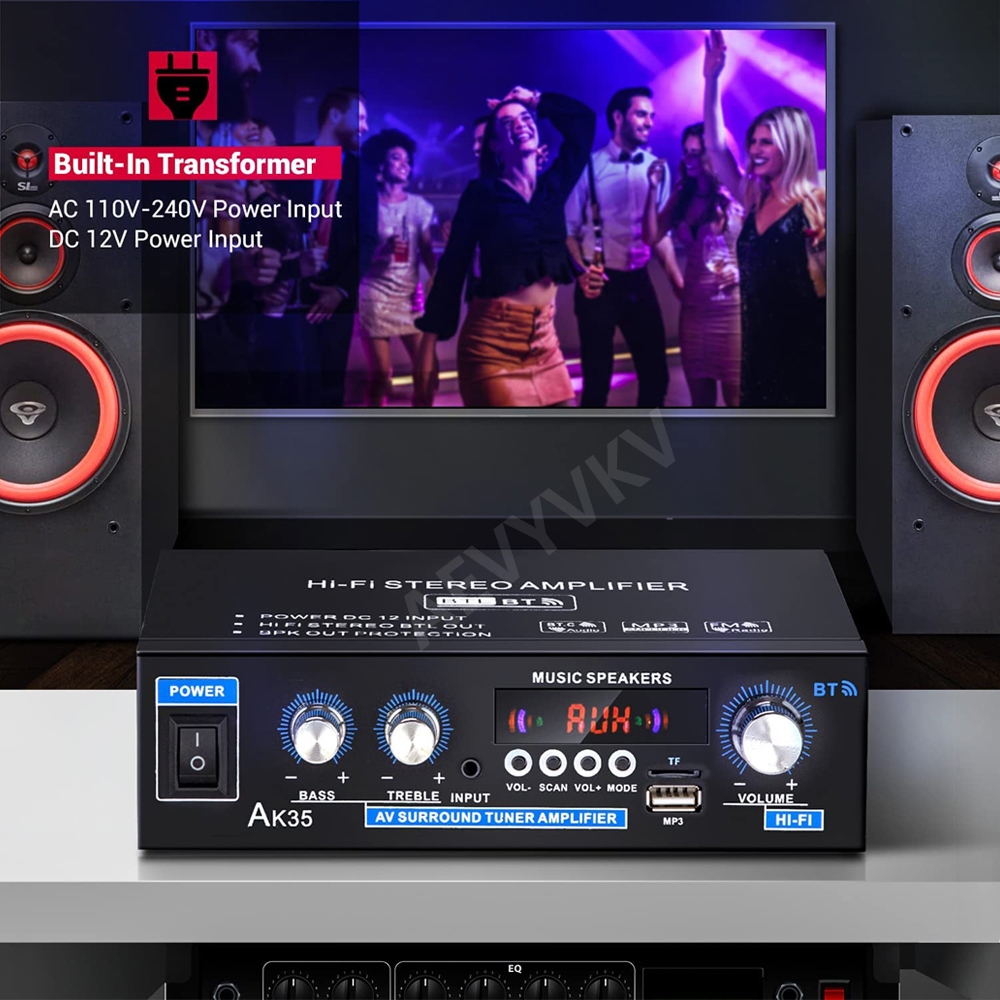 Ak35 800w Loa Khuếch Đại Âm Thanh Kỹ Thuật Số 100-240v 12v