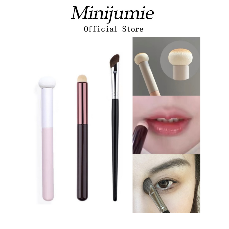 Minijumie Ultra set Cọ tán môi trang điểm / che khuyết điểm môi siêu mềm mại nhỏ gọn thiết kế đầu tròn chất lượng cao