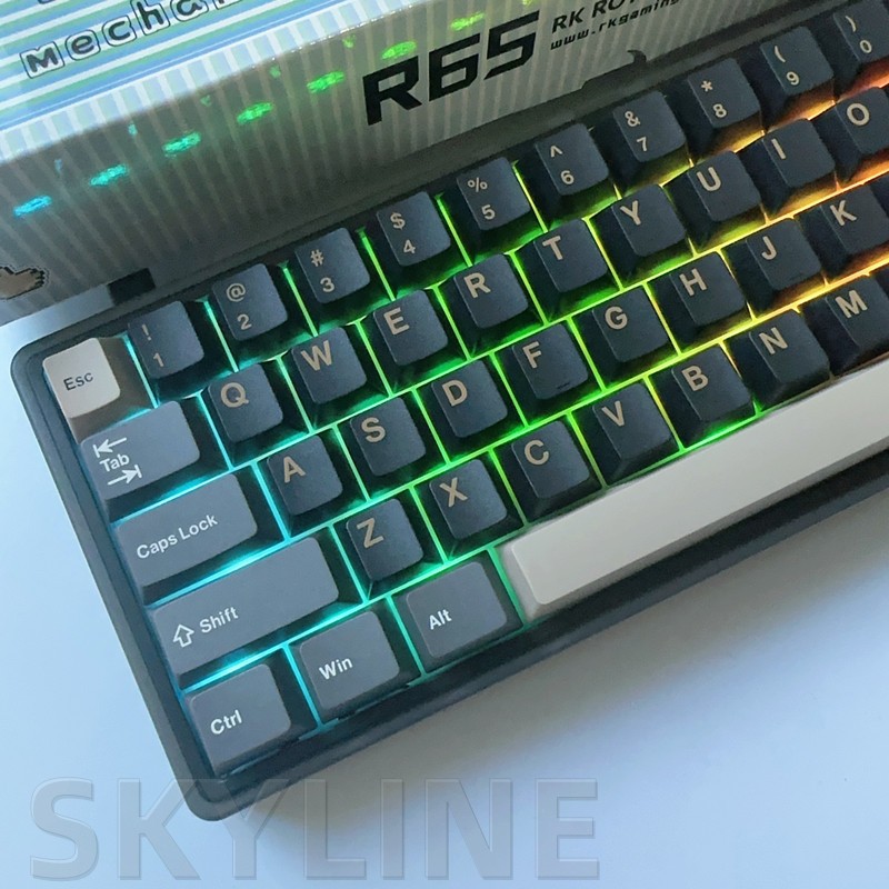 Bàn Phím Cơ Không Dây r65 / 3 Chế Độ 2.4g bt rgb 1.2mm Dùng Để Chơi Game