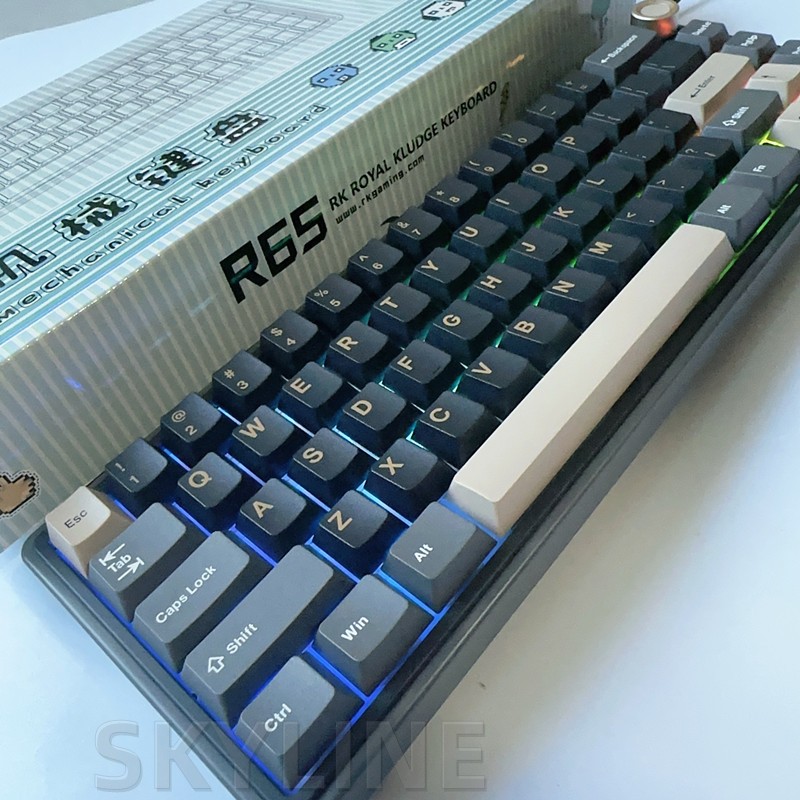 Bàn Phím Cơ Không Dây r65 / 3 Chế Độ 2.4g bt rgb 1.2mm Dùng Để Chơi Game