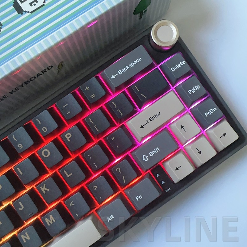 Bàn Phím Cơ Không Dây r65 / 3 Chế Độ 2.4g bt rgb 1.2mm Dùng Để Chơi Game