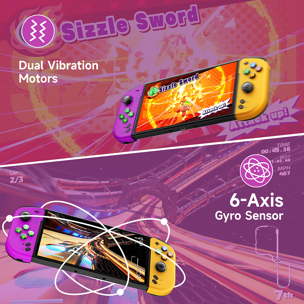 Easysmx Tay Cầm Chơi Game 6 Trục 7046 Cho nintendo switch / oled