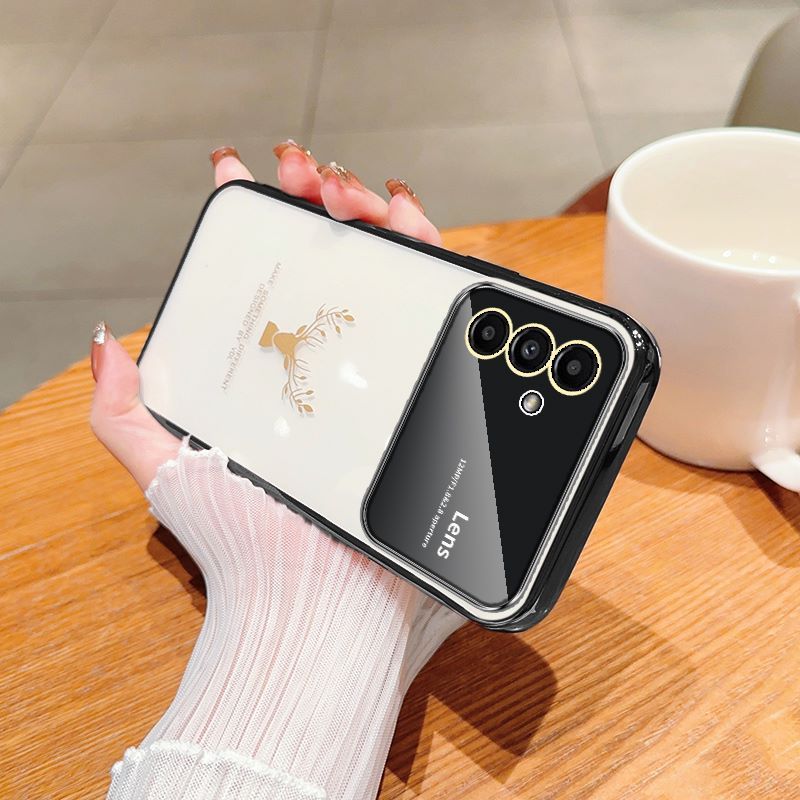 Ốp Điện Thoại tpu Mềm Mạ Điện Họa Tiết Hươu Cho samsung galaxy a05 a05s a04 a03 a12 m12 a13 a14 a15 a20 a30 a21s a22 a23
