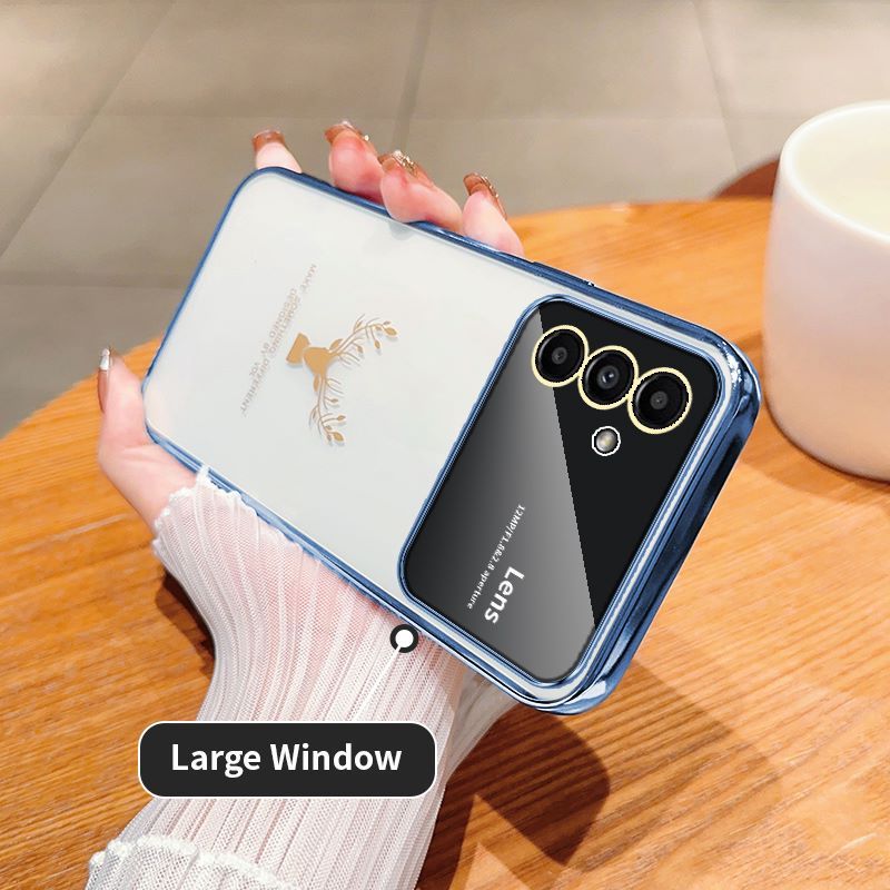 Ốp Điện Thoại tpu Mềm Mạ Điện Họa Tiết Hươu Cho samsung galaxy a05 a05s a04 a03 a12 m12 a13 a14 a15 a20 a30 a21s a22 a23