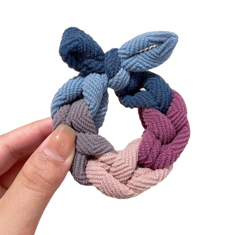 Dây Buộc Tóc Co Giãn Đính Nơ Xinh Xắn Cho Nữ