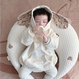 Gối Đệm Mềm Mại Thêu Hình Chú Gấu / Mặt Trăng Có Thể Tháo Rời Cho Bé Sơ Sinh