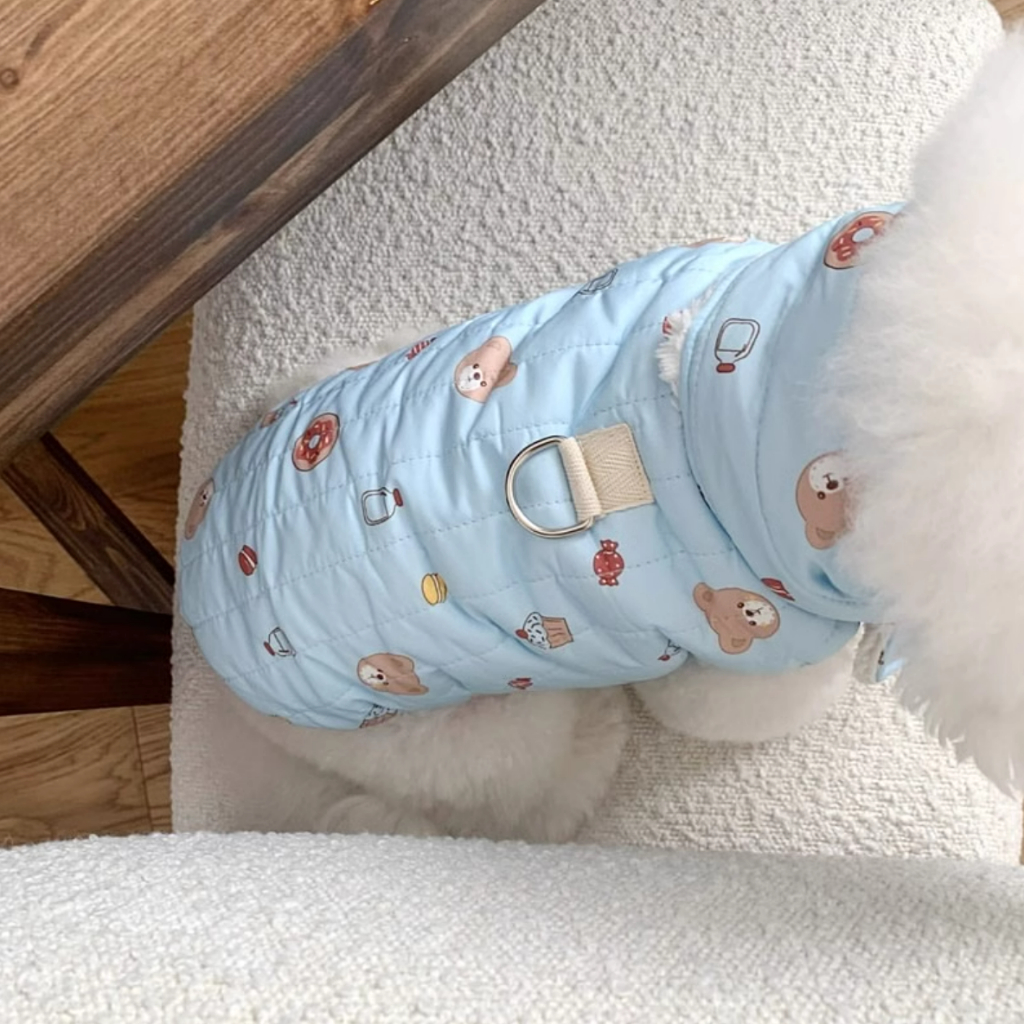 Áo Khoác Vải cotton Dày Thời Trang Thu Đông Cho Thú Cưng