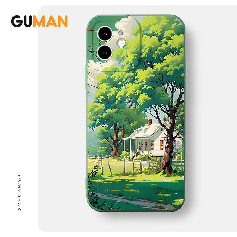 Ốp lưng GUMAN mềm độc lạ dễ thương đẹp Cho iPhone 15 14 13 12 11 Pro Max SE 2020 X XR XS 8 7 ip 6S 6 Plus kute xyab141