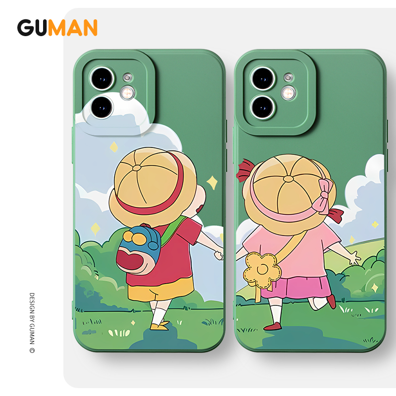 Ốp lưng GUMAN mềm độc lạ cặp đôi dễ thương đẹp Cho iPhone 15 14 13 12 11 Pro Max SE 2020 X XR XS 8 7 ip 6S 6 Plus kute xyab184