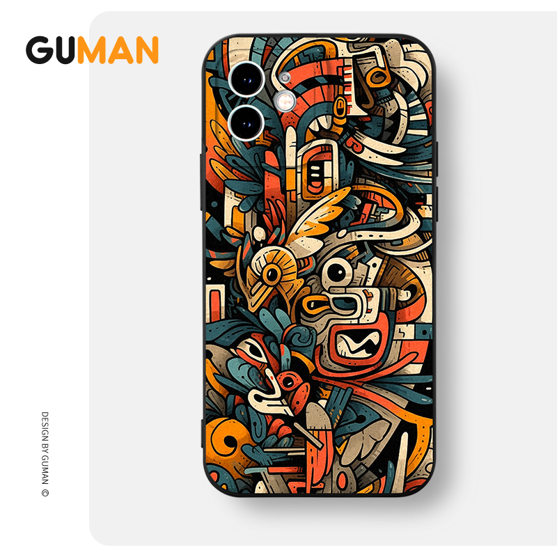 Ốp lưng GUMAN mềm chống bẩn ngầu dễ thương đẹp Cho iPhone 15 14 13 12 11 Pro Max SE 2020 X XR XS 8 7 ip 6S 6 Plus kute xyab1