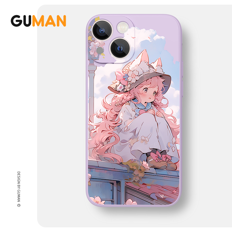 Ốp lưng GUMAN mềm độc lạ dễ thương đẹp Cho iPhone 15 14 13 12 11 Pro Max SE 2020 X XR XS 8 7 ip 6S 6 Plus kute xyab102