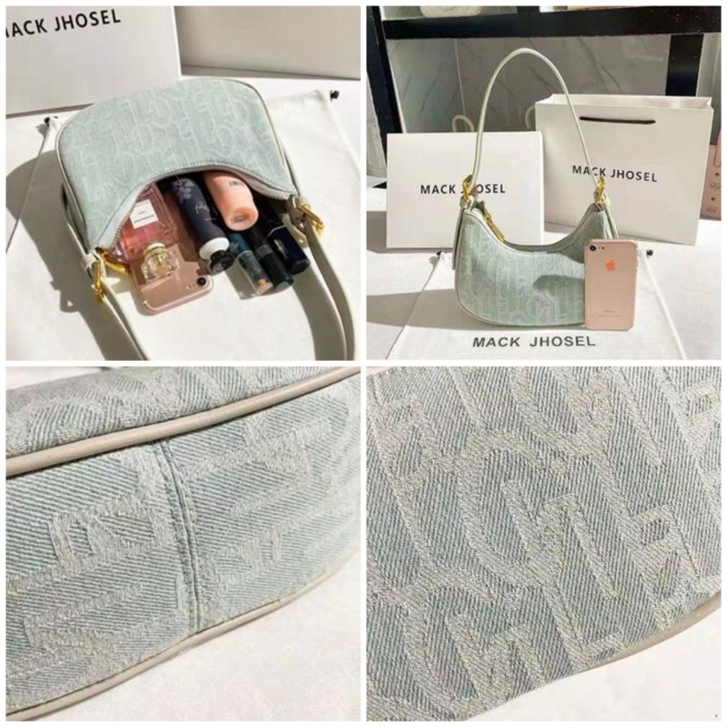 Aolang Túi denim Đeo Chéo Nửa Vòng Dưới Nửa Bàn Tay bill of lading tide | BigBuy360 - bigbuy360.vn