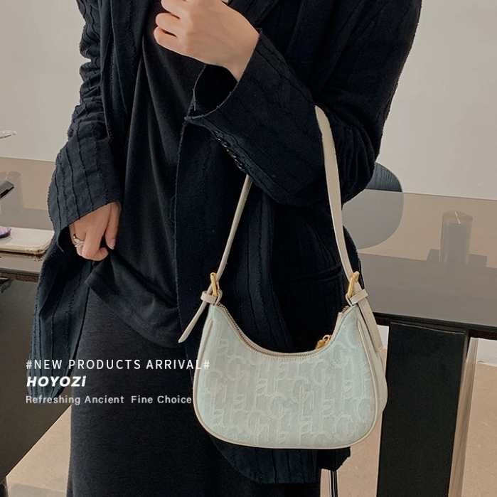 Aolang Túi denim Đeo Chéo Nửa Vòng Dưới Nửa Bàn Tay bill of lading tide | BigBuy360 - bigbuy360.vn