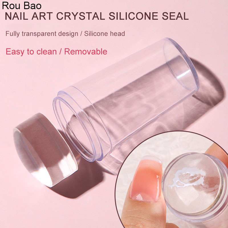 Con dấu làm móng ROU BAO bằng silicon trong suốt in họa tiết trang trí nghệ thuật nhanh chóng cho người mới bắt đầu