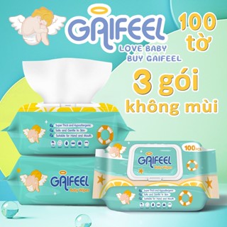 GAIFEEL 3 Gói 100 chiếc khăn giấy ướt cho bé khăn ướt khăn lau em bé